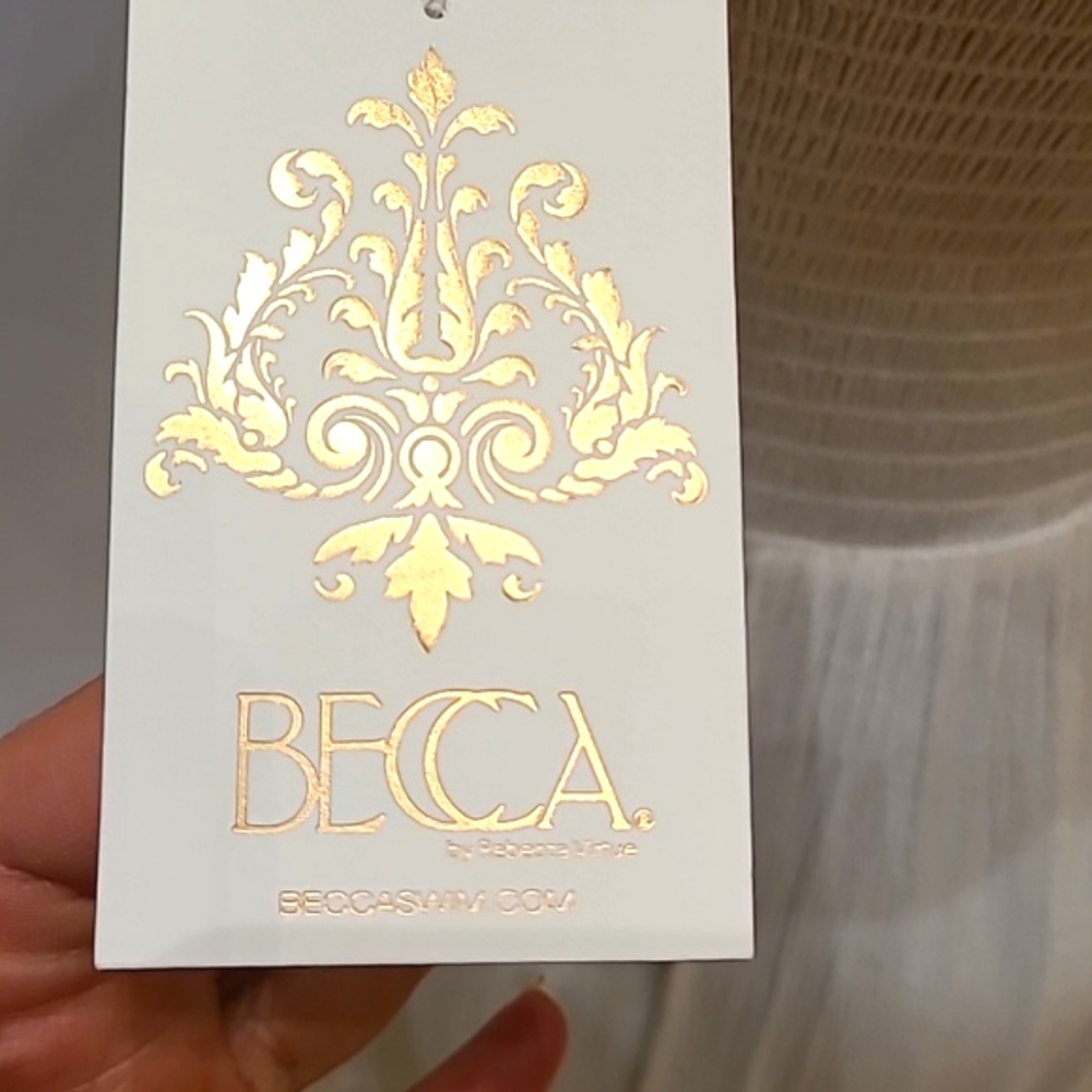 Becca 2022 by Rebecca Virtue Ponza smocked dress size Medium NWT - Picture 12 of 12